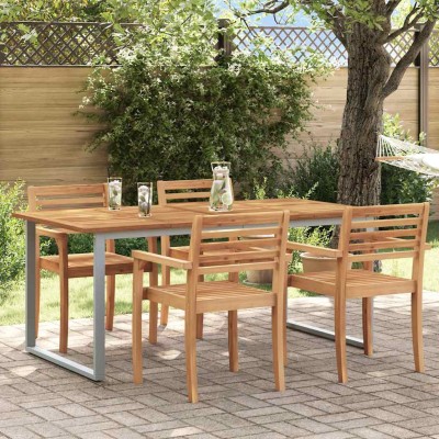 Mesa de comedor de jardín Gris 180 x 90 x 75 cm