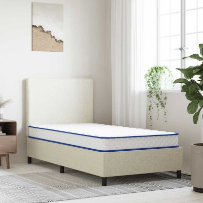 Colchón de espuma viscoelástica blanca 90x190x17 cm suave