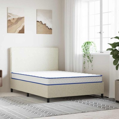 Colchón de espuma viscoelástica blanco 140x190x17 cm suave