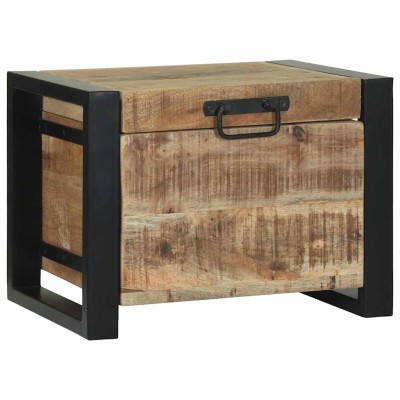 Baúles de Almacenamiento 40 x 30 x 30 cm Madera maciza de Mango
