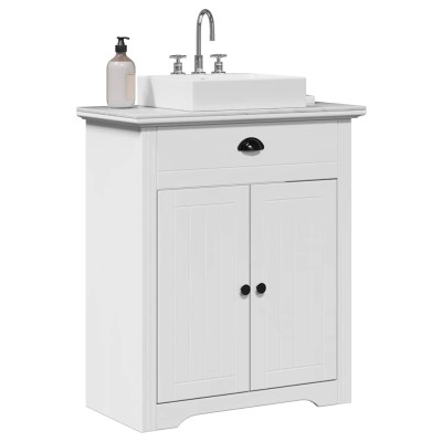 Mueble de lavabo de baño BODO blanco 70x35x80 cm