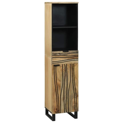 Gabinete de Baño Marrón 38 x 33 x 160 cm Madera maciza de Mango