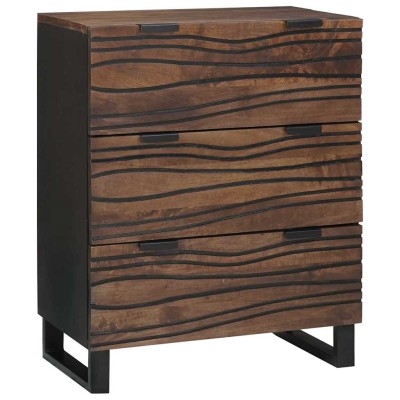 Vitrina Marrón 60 x 33.5 x 75 cm Madera maciza de Mango