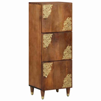 Aparador Marrón 40 x 33.5 x 110 cm Madera maciza de Mango