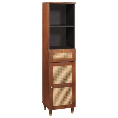 Vitrina con cajón con estante Marrón 38 x 33.5 x 160 cm