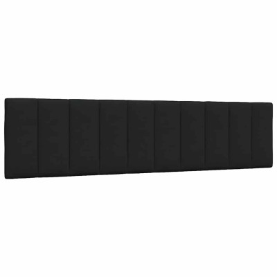 Cabecero de cama acolchado tela negro 200 cm