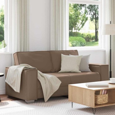 Sofá Loveseat de 180 cm con cojín Capuchino Cuero sintético