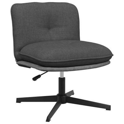 Silla de oficina giratoria tela gris oscuro