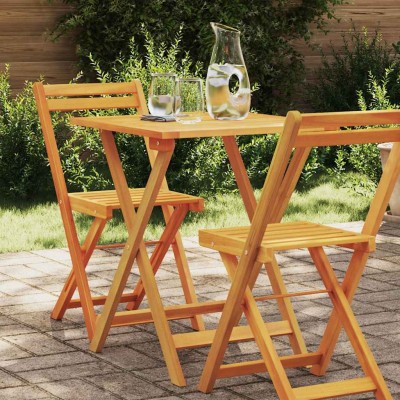 Mesa de jardín plegable Plegable Natural 60 x 60 x 72 cm