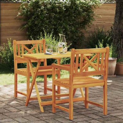 Silla de Jardín 2 pcs Marrón 56 x 56 x 90 cm
