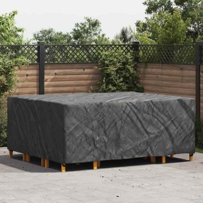 Funda para muebles de exterior Negro 250 x 210 x 70 cm 600D