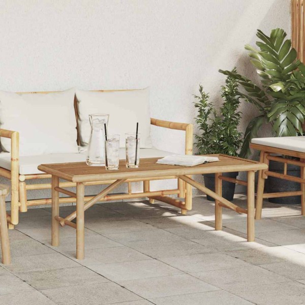 Mesa de Café Marrón 110 x 50 x 43 cm Bambú