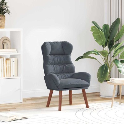 Silla Relax Gris oscuro 69 x 74 x 93 cm Terciopelo