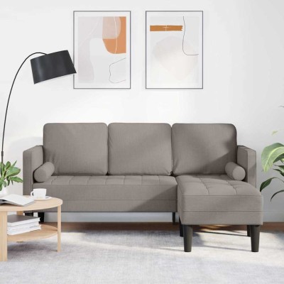 Juego de Sofá Gris Topo 173 x 131 x 67 cm tela