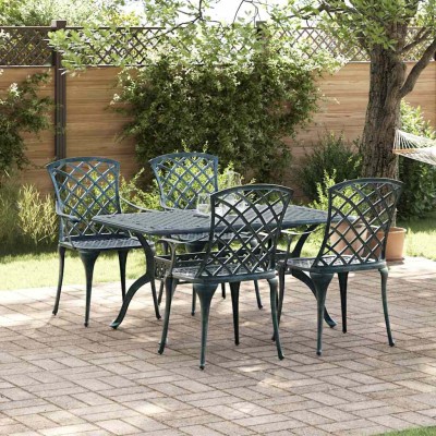 Silla de Jardín Verde 61 x 60.5 x 93cm Aluminio