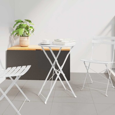 Mesa de Bistró Blanco Ø50x71 cm