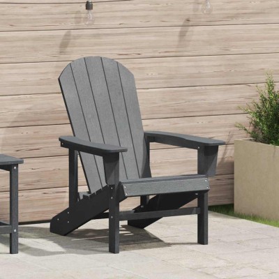 Silla Adirondack Gris Claro 74 x 82 x 92cm Plástico