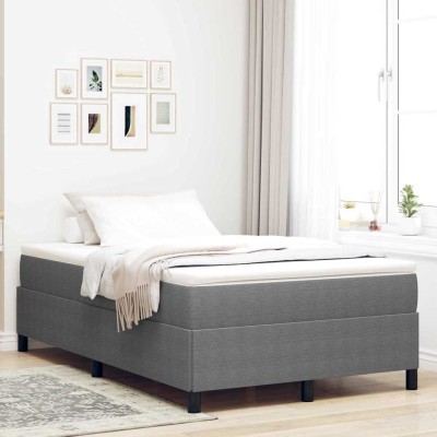 Estructura de cama Gris claro 120 x 190 cm Telas de pana