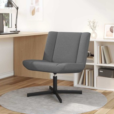 Silla giratoria Gris oscuro 63 x 75 x 76 cm tela