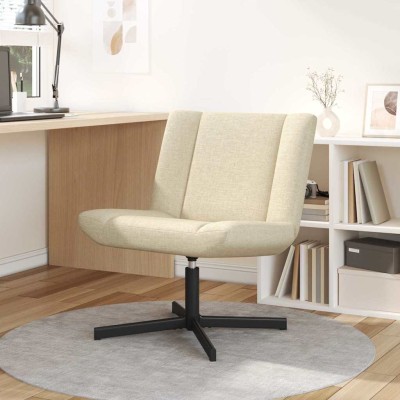 Silla giratoria Crema 63 x 75 x 76 cm tela