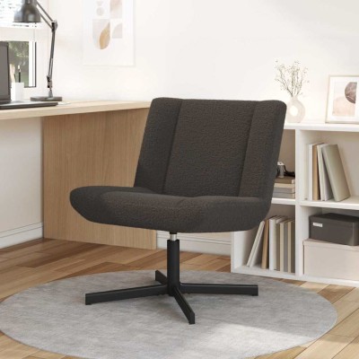 Silla giratoria Gris oscuro 63 x 75 x 76 cm tela