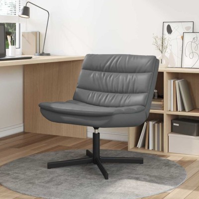 Silla giratoria Gris 63 x 75 x 76 cm Cuero sintético