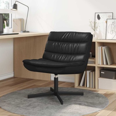 Silla giratoria Negro 63 x 75 x 76 cm Cuero sintético