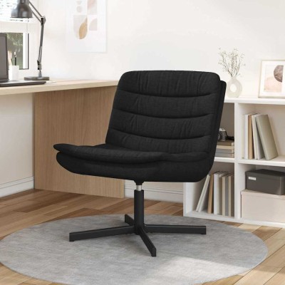 Silla giratoria Negro 63 x 75 x 76 cm tela