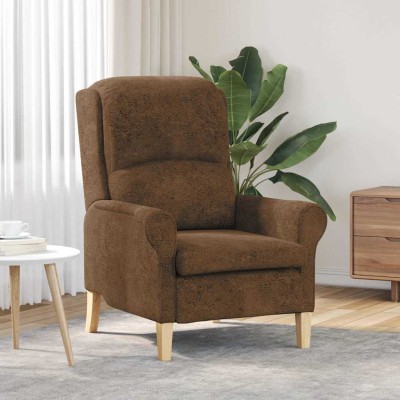 sillón Marrón 76 x 94 x 102 cm Cuero sintético
