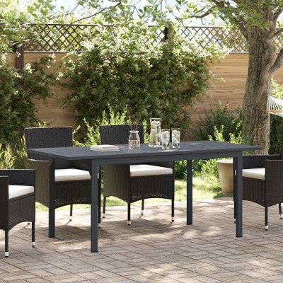 Mesa de Extensión Antracita 180 x 80 x 76 cm Acero