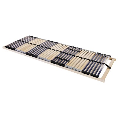 Base de lamas Marrón 90 x 190 cm Madera de haya maciza
