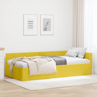 Estructura de cama en esquina Otro Manual Amarillo 100 x 200 cm
