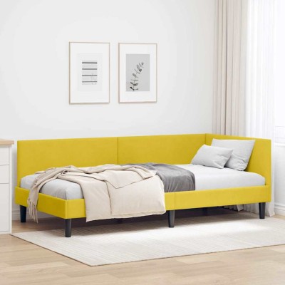 Estructura de cama en esquina Otro Manual Amarillo 90 x 200 cm