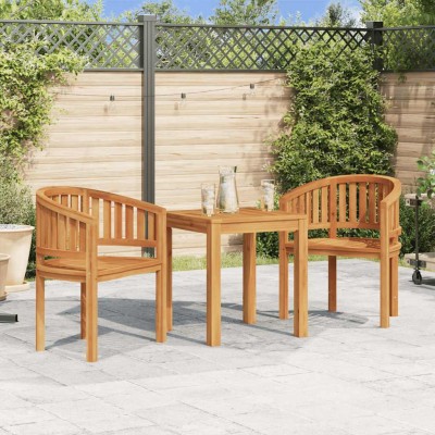 Silla banana de madera maciza de teca
