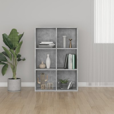Estantería/Aparador madera ingeniería gris hormigón 66x30x98 cm