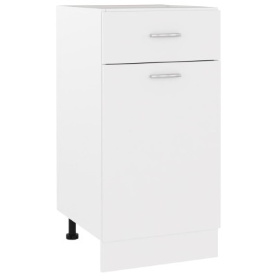 Mueble bajo con cajón "Lyon" blanco 40x46x81,5 cm madera de ingeniería