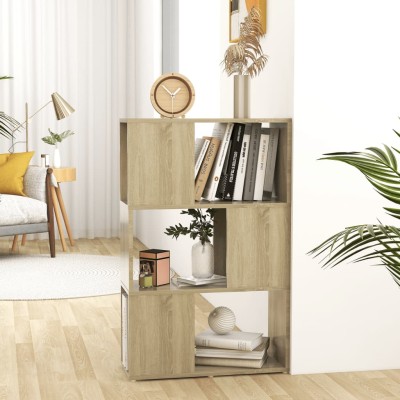Librería separador madera contrachapada roble Sonoma 60x24x94cm